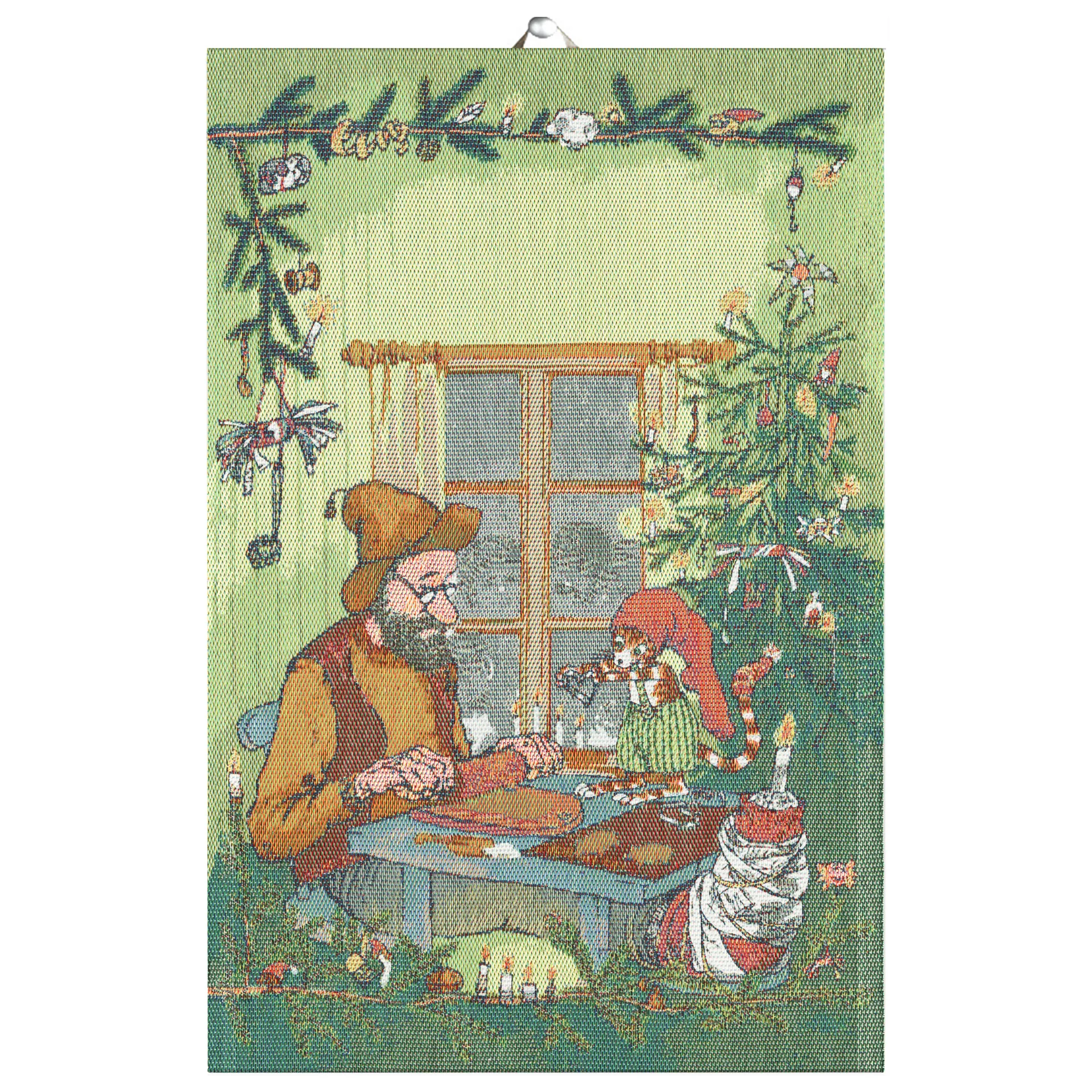 Ekelund Linneväveri Serviette de cuisine Pettson & Findus Décorations de Noël