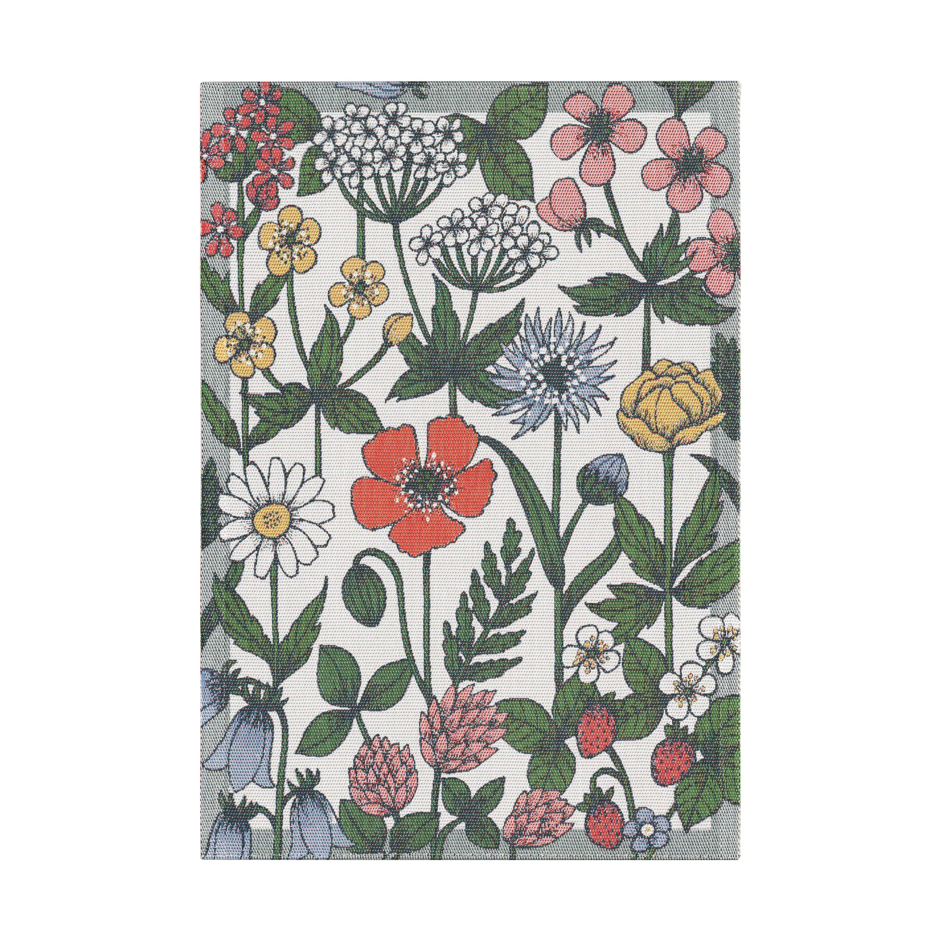 Ekelund Linneväveri Vildblommor viskestykke 35x50 cm Flerfarvet