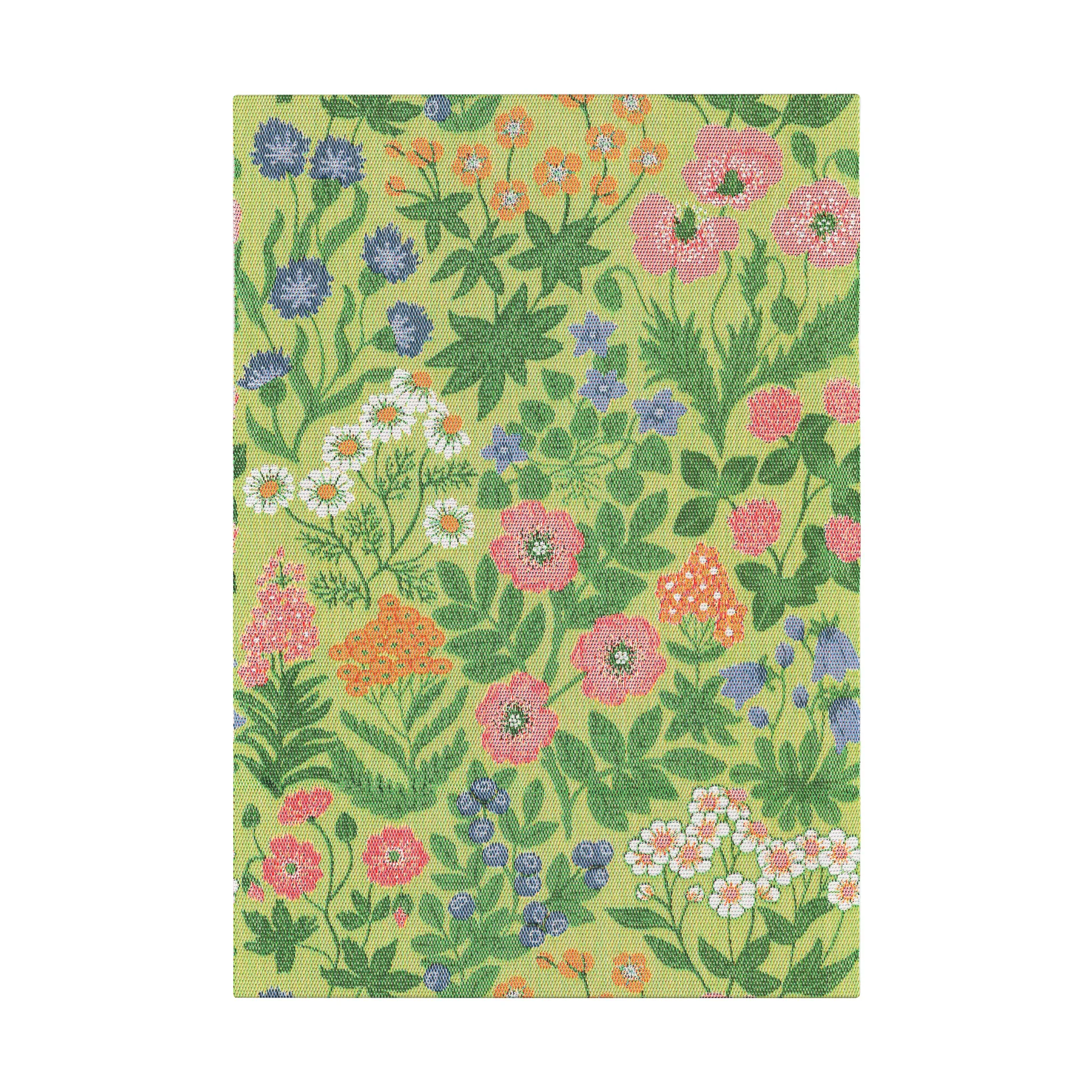 Ekelund Linneväveri Vildblommor viskestykke 35x50 cm Grøn