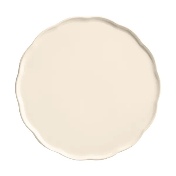 Emile Henry Madeleine serveringsfat, Cream, rund