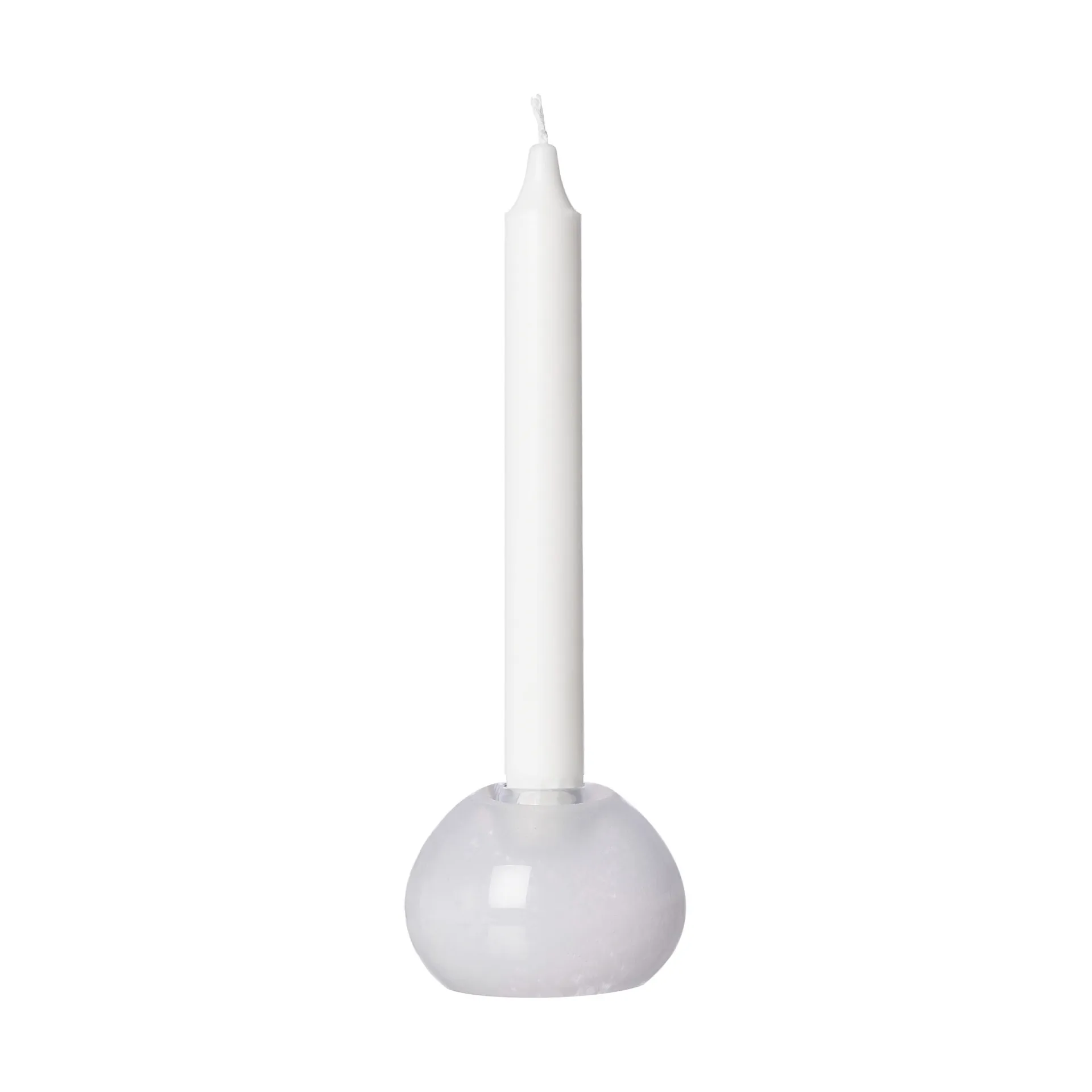 ERNST Bougeoir en verre Ernst Ø9 cm Blanc