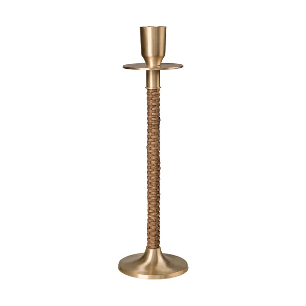 Ernst flätad ljusstake, Mässing, Ø8x25 cm