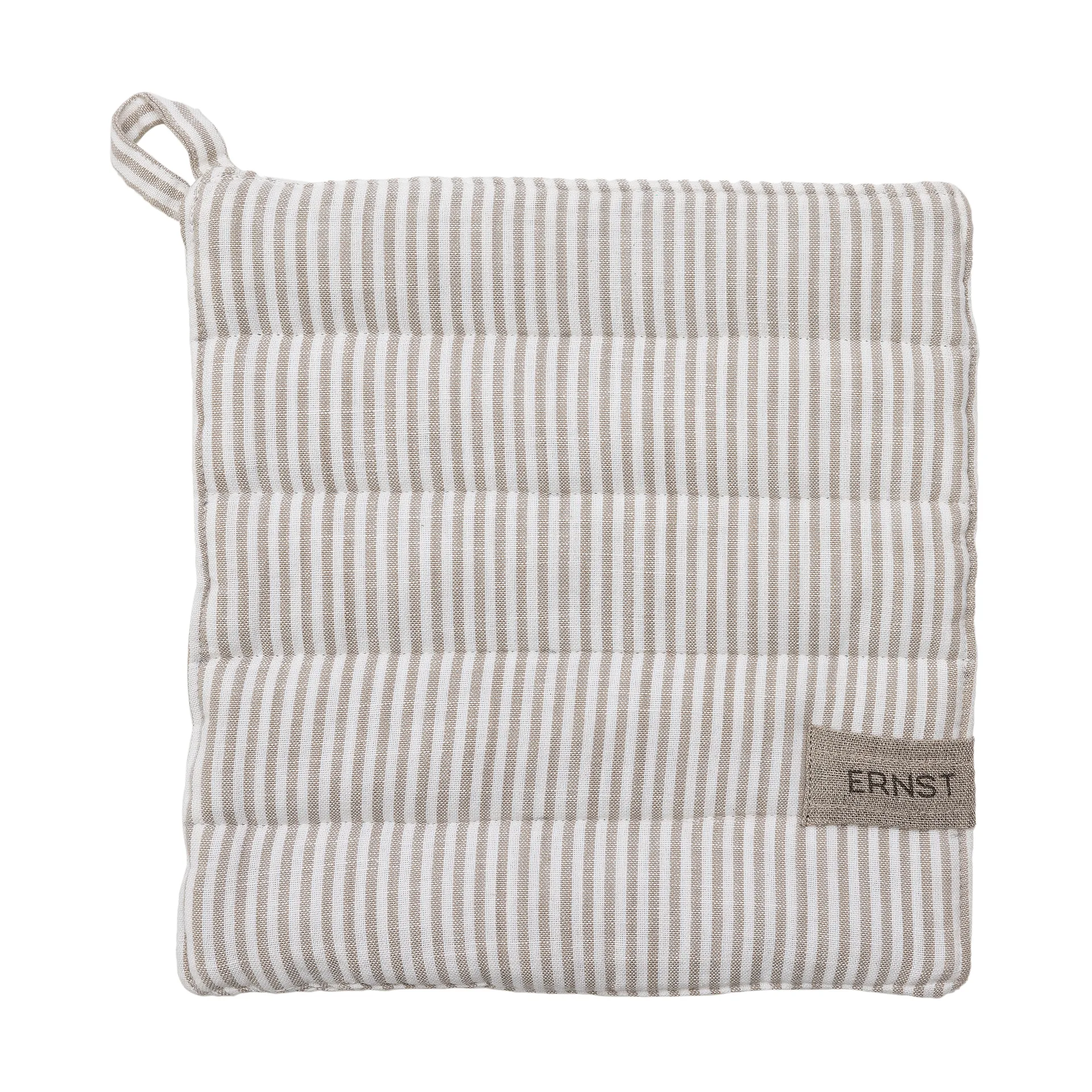 ERNST Ernst grydelap stribet 23x25 cm Beige-hvid stribe