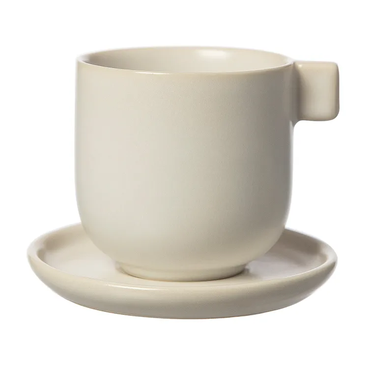 ERNST Ernst kaffekop med underkop 8,5 cm Hvid sand