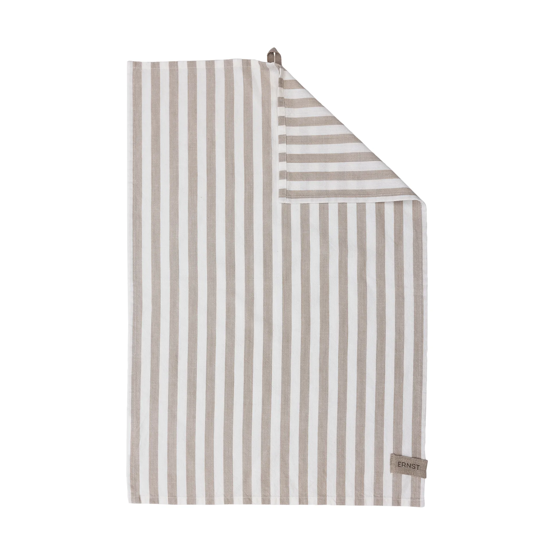 ERNST Ernst køkkenhåndklæde bredstribet 47x70 cm Beige-hvid stribe