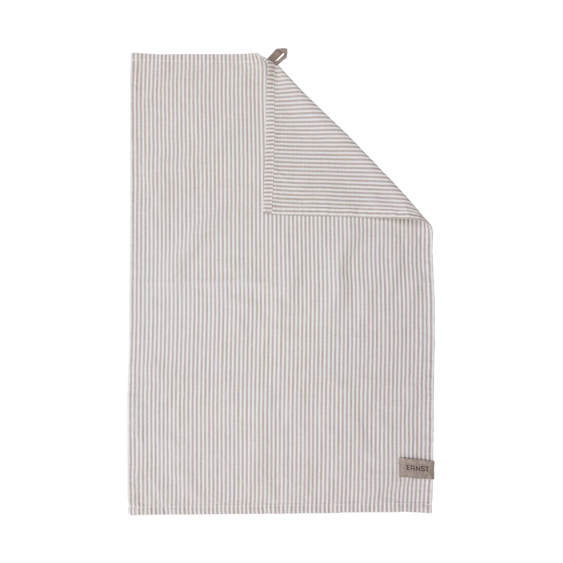 ERNST Ernst køkkenhåndklæde smalstribet 47x70 cm Beige-hvid stribe
