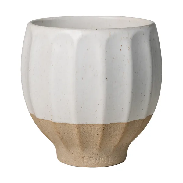 Ernst kruka, Vit-natur, Ø14x14 cm
