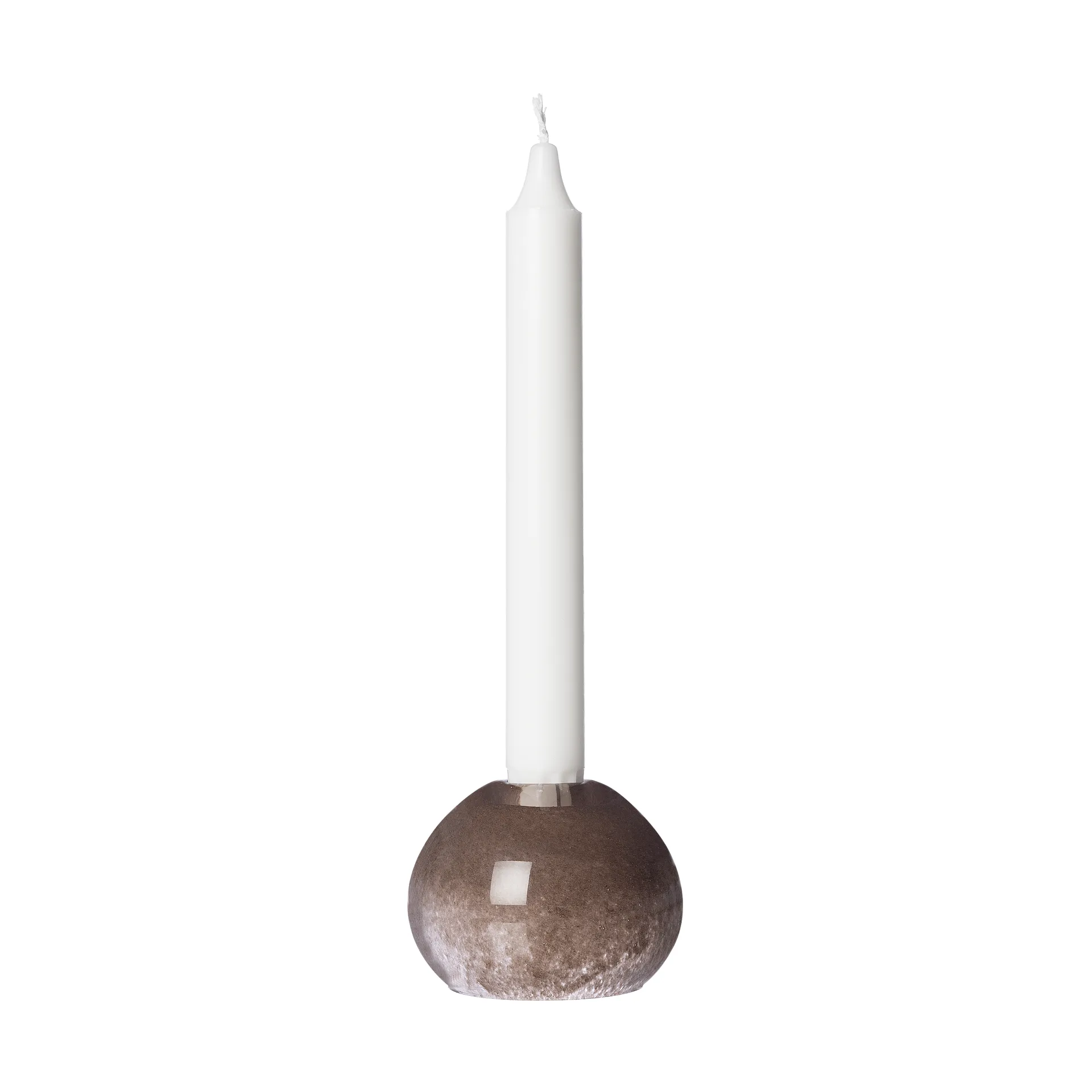 ERNST Ernst ljusstake glas &Oslash;7,5 cm Brun