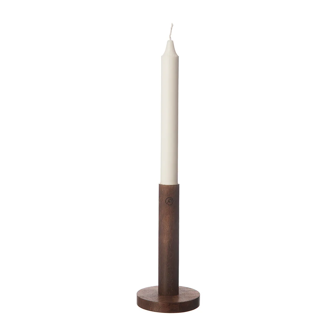 ERNST Ernst ljusstake i tr&auml; 15 cm M&ouml;rkbrun