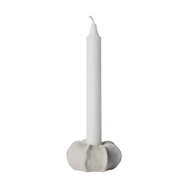 Ernst ljusstake stengods Ø7,5 cm, Naturvit