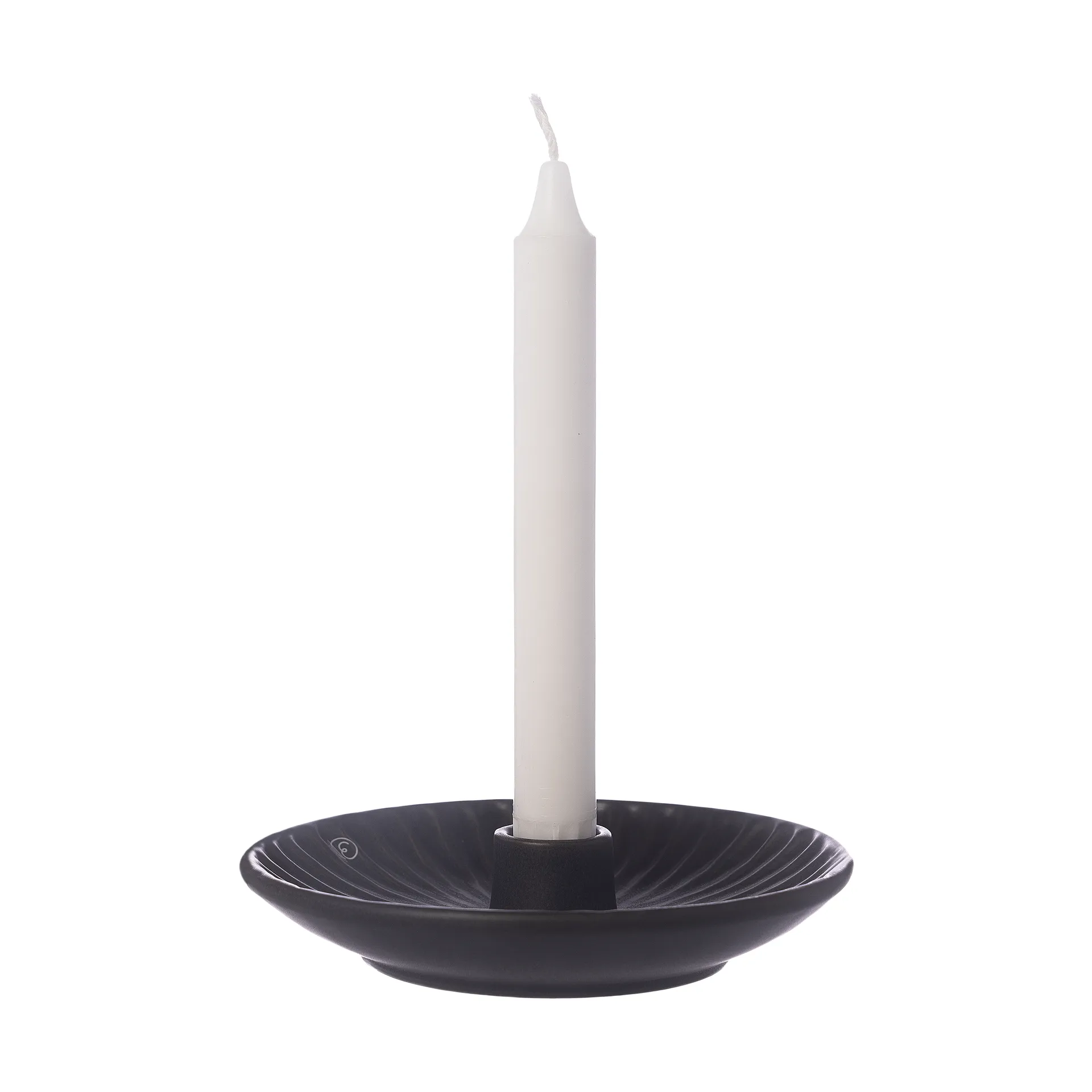 ERNST Ernst lysestage Ø16x3,5 cm Sort