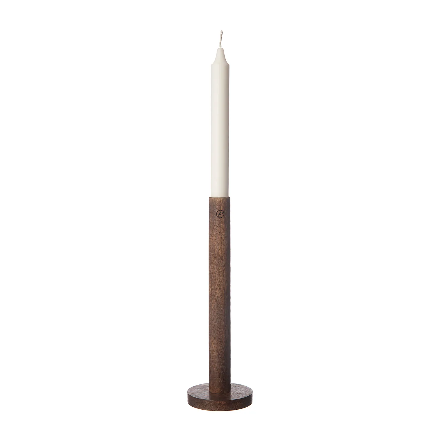 ERNST Ernst lysestage i træ 25 cm Mørkebrun