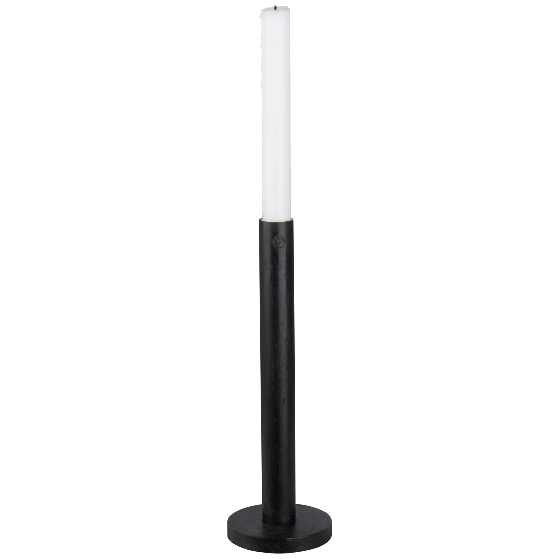 ERNST Ernst lysestage træ sort 25 cm