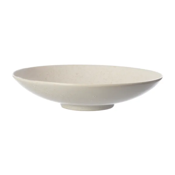 Ernst serveringsfat Ø28 cm, Vit prickig