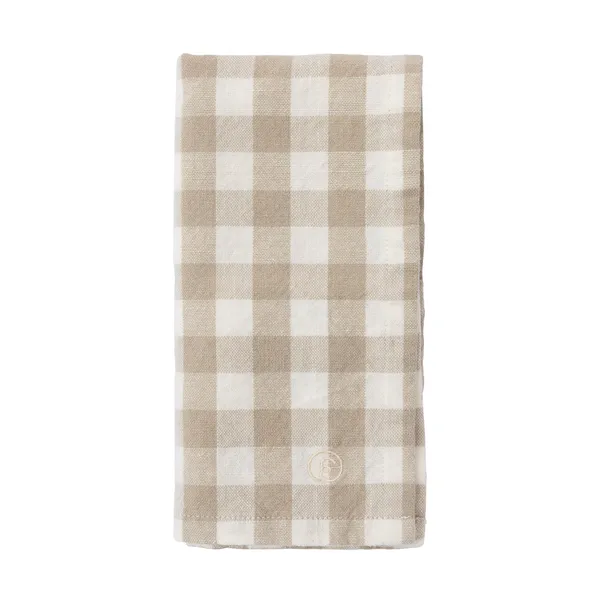 Ernst servett rutig 40x40 cm, Beige