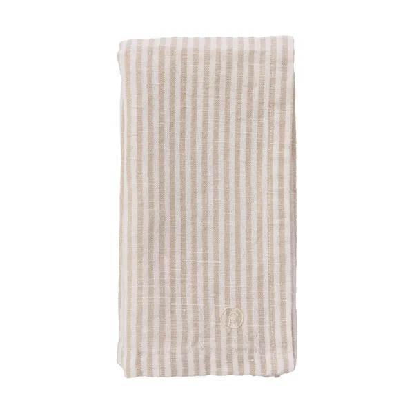 Ernst servett smalrandig 40x40 cm, Beige