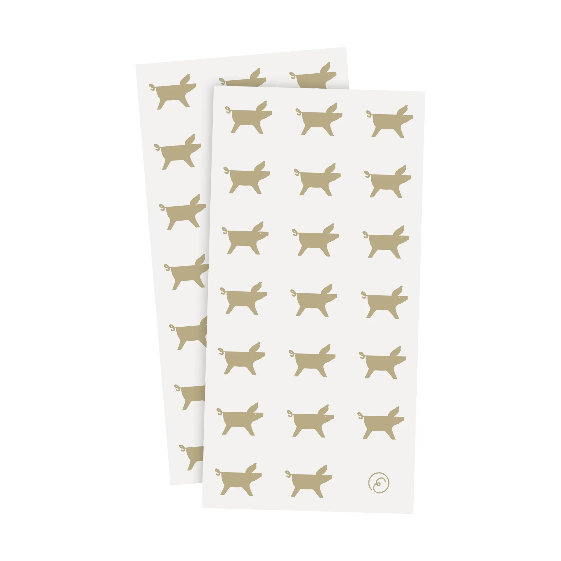 ERNST Ernst serviet julegris 10x20 cm 20-pak Hvid-beige billede