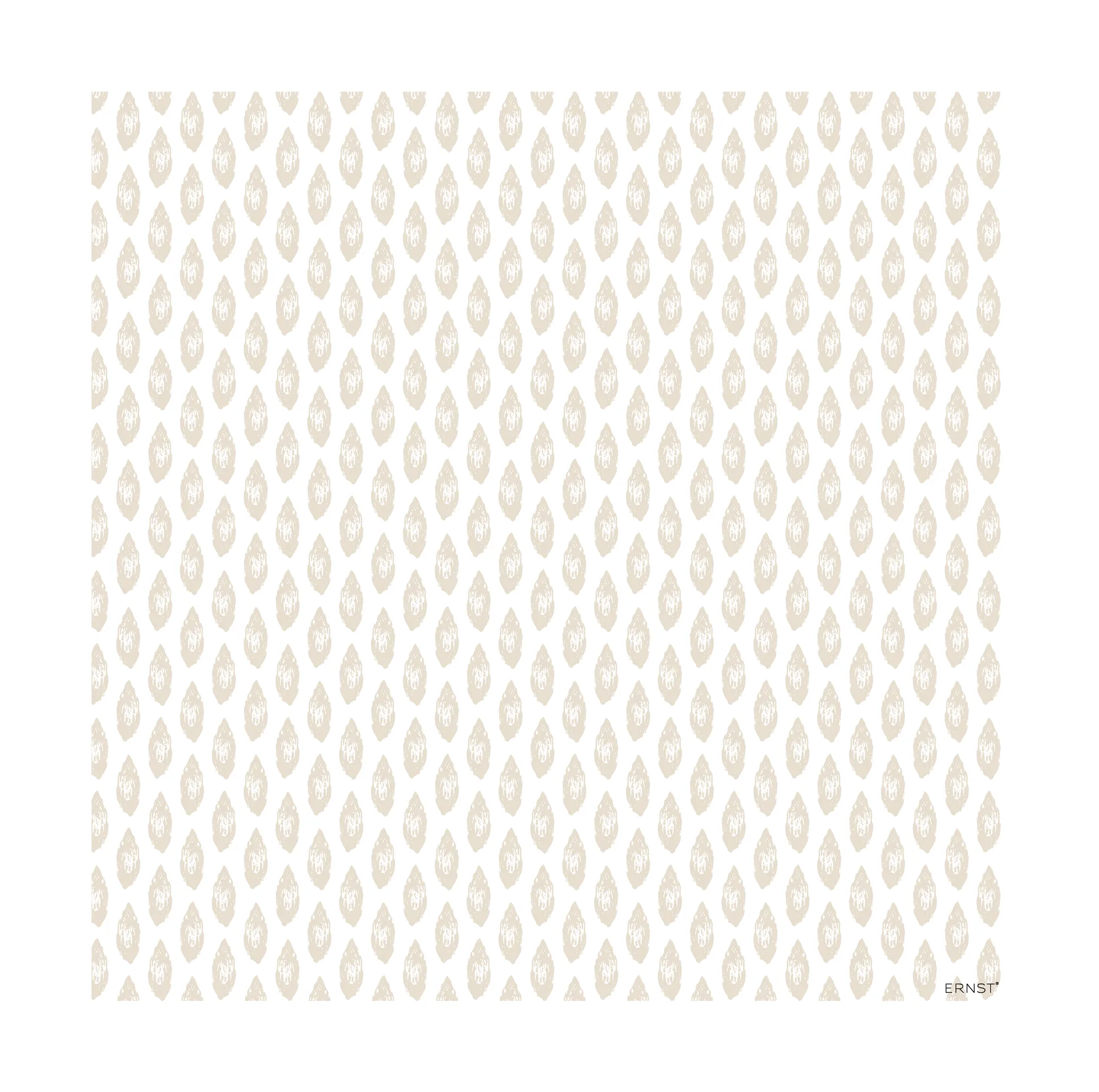 ERNST Ernst serviette amande cm lot de 20 Blanc-beige
