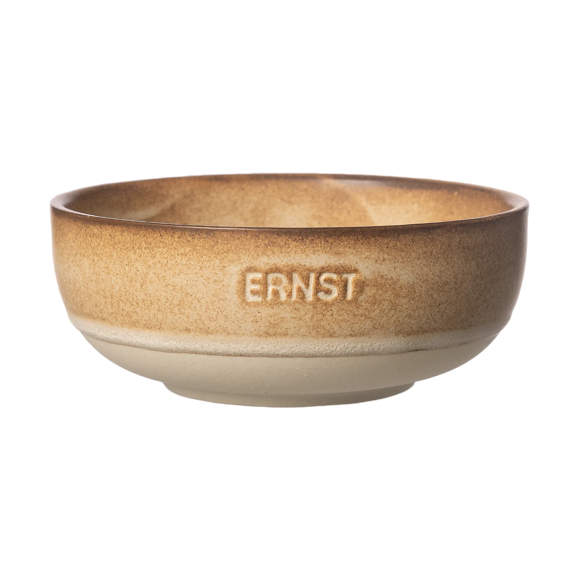 ERNST Ernst sk&aring;l Brun-natur botten, &Oslash;11 cm