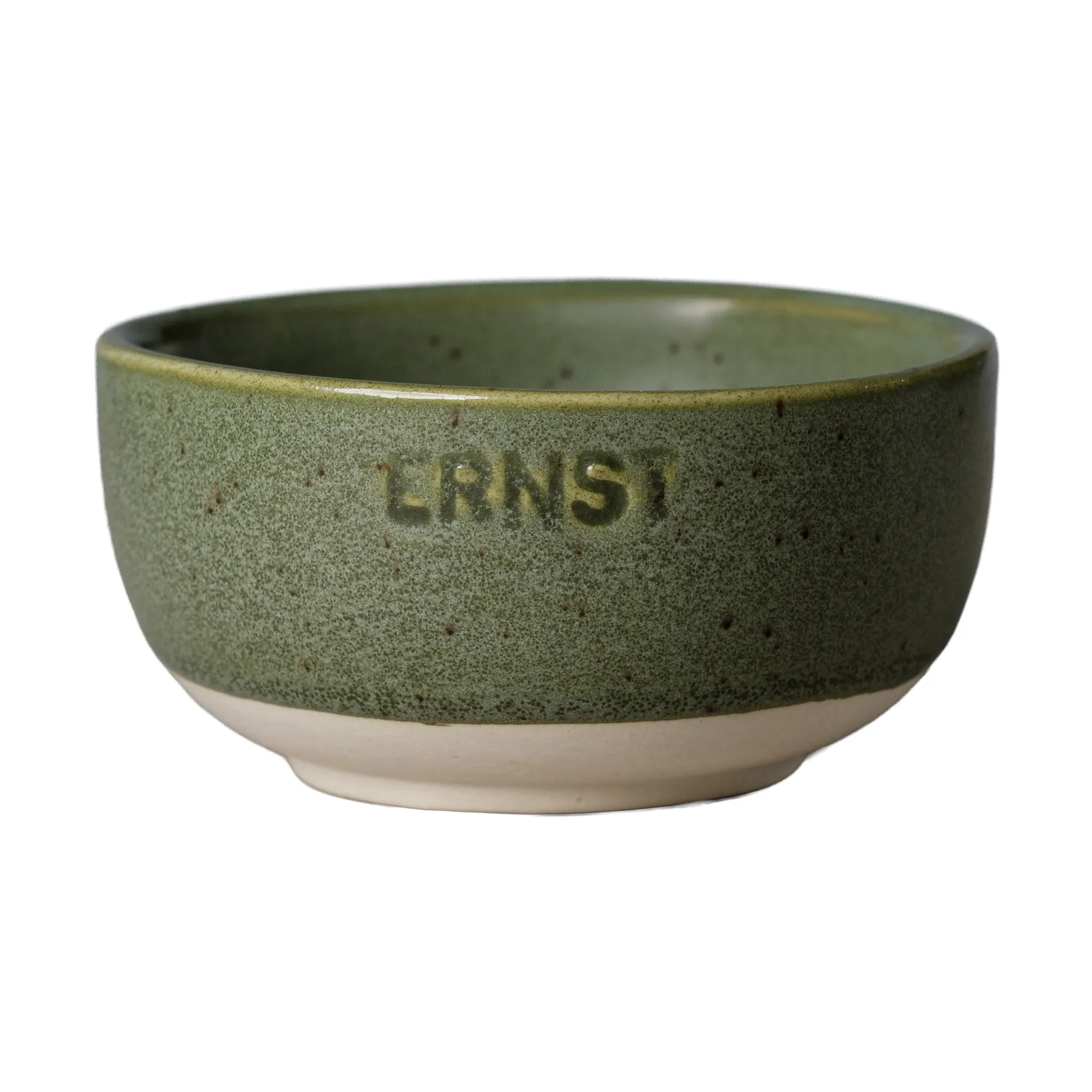 ERNST Ernst skål Grøn-natur bund, Ø8 cm