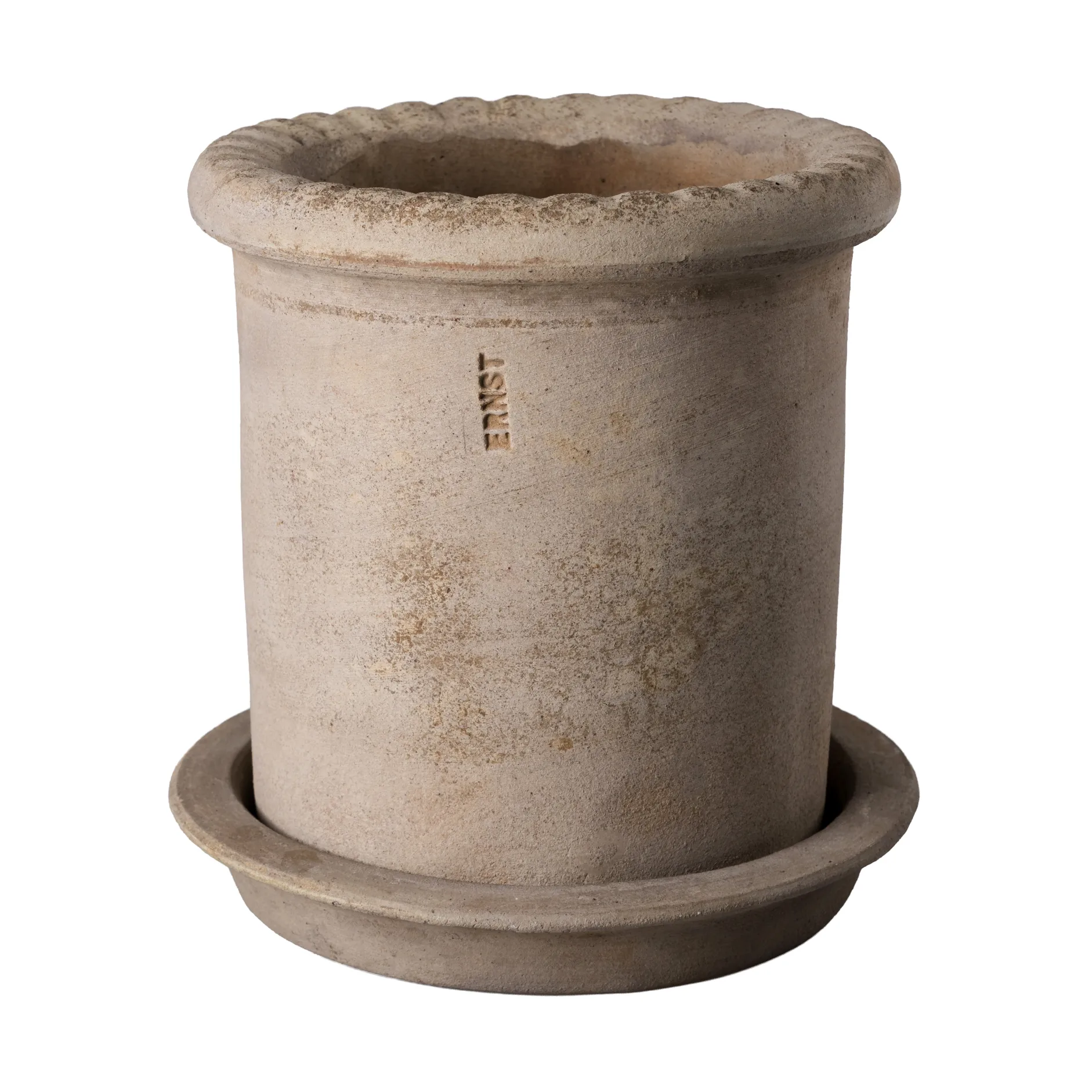 ERNST Ernst terrakotta krukke med underskål Ø16 × 16 cm billede