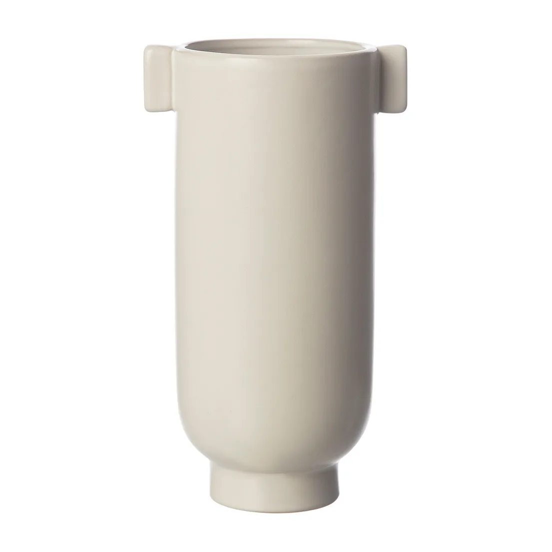 ERNST Ernst vase med hank 21 cm Hvit sand