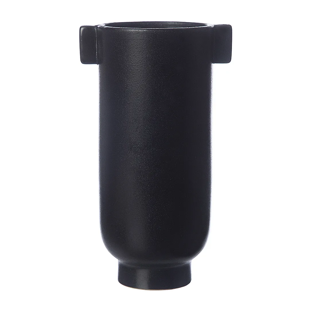 ERNST Ernst vase med hank 21 cm Sort