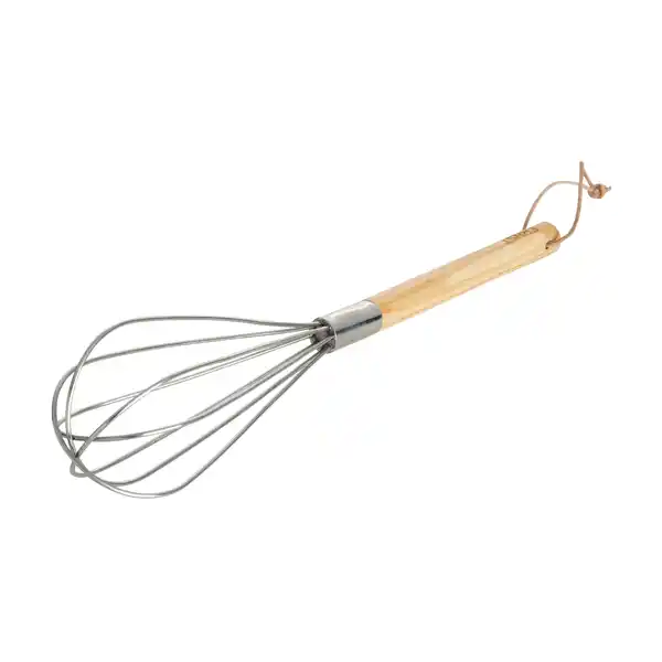 Ernst visp med trähandtag, trä