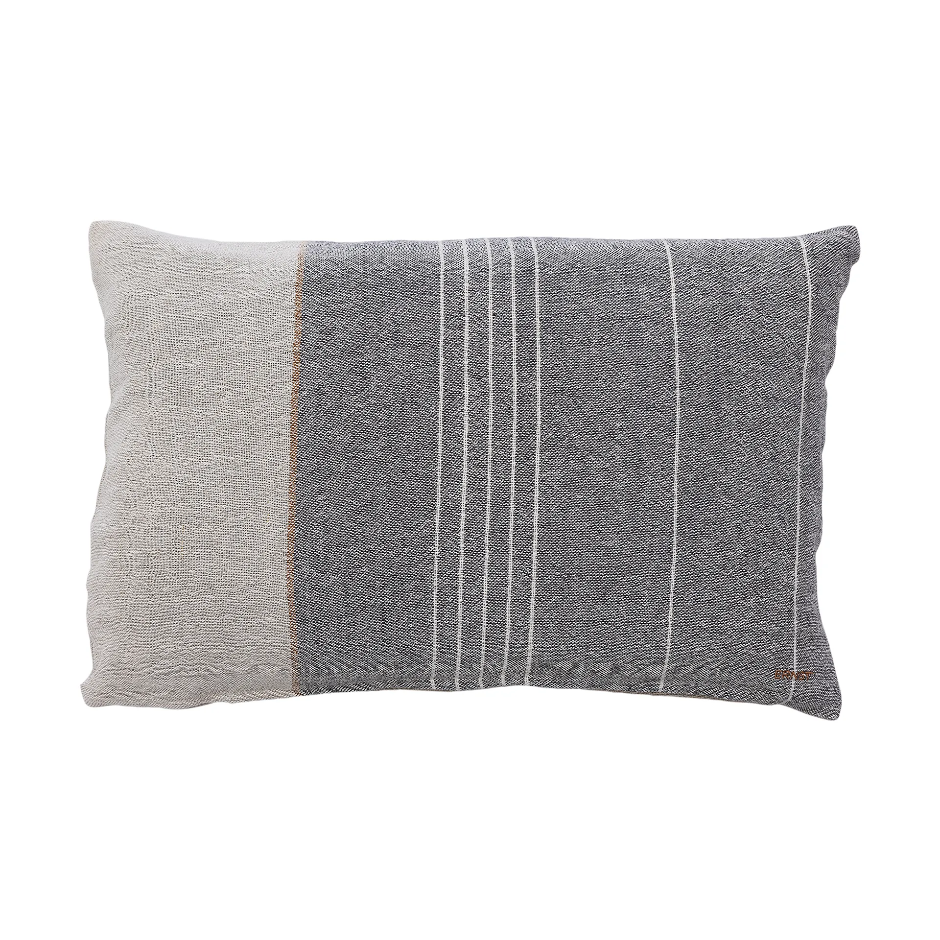 ERNST Housse de coussin Ernst en lin demi cm Gris-nature — vue 3