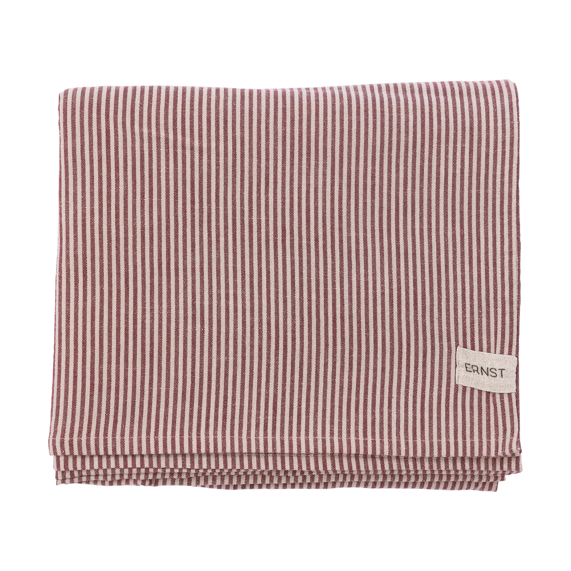 ERNST Nappe Ernst à fines rayures cm Rouge–beige
