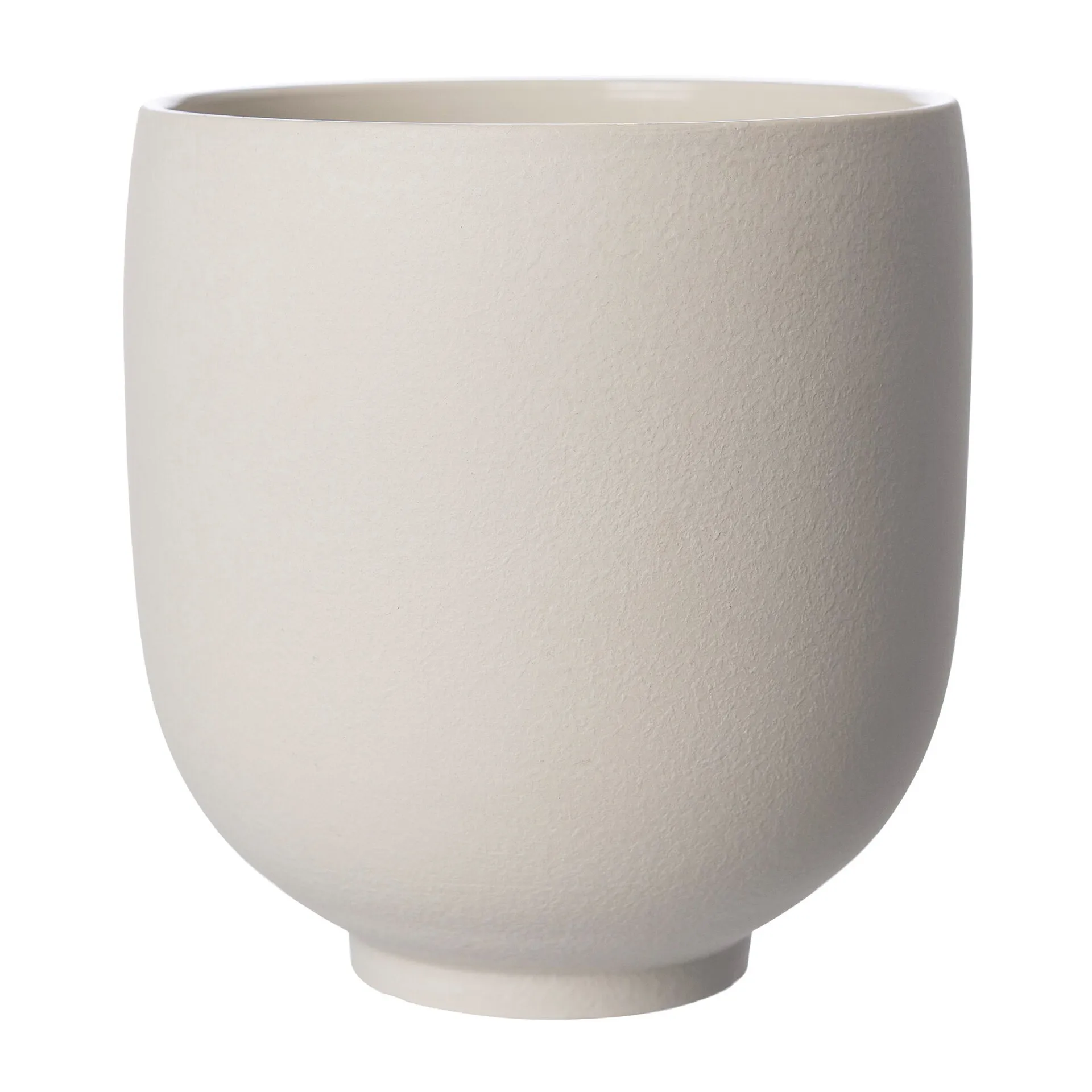 ERNST Pot Ernst sur pied blanc naturel H21 cm Ø