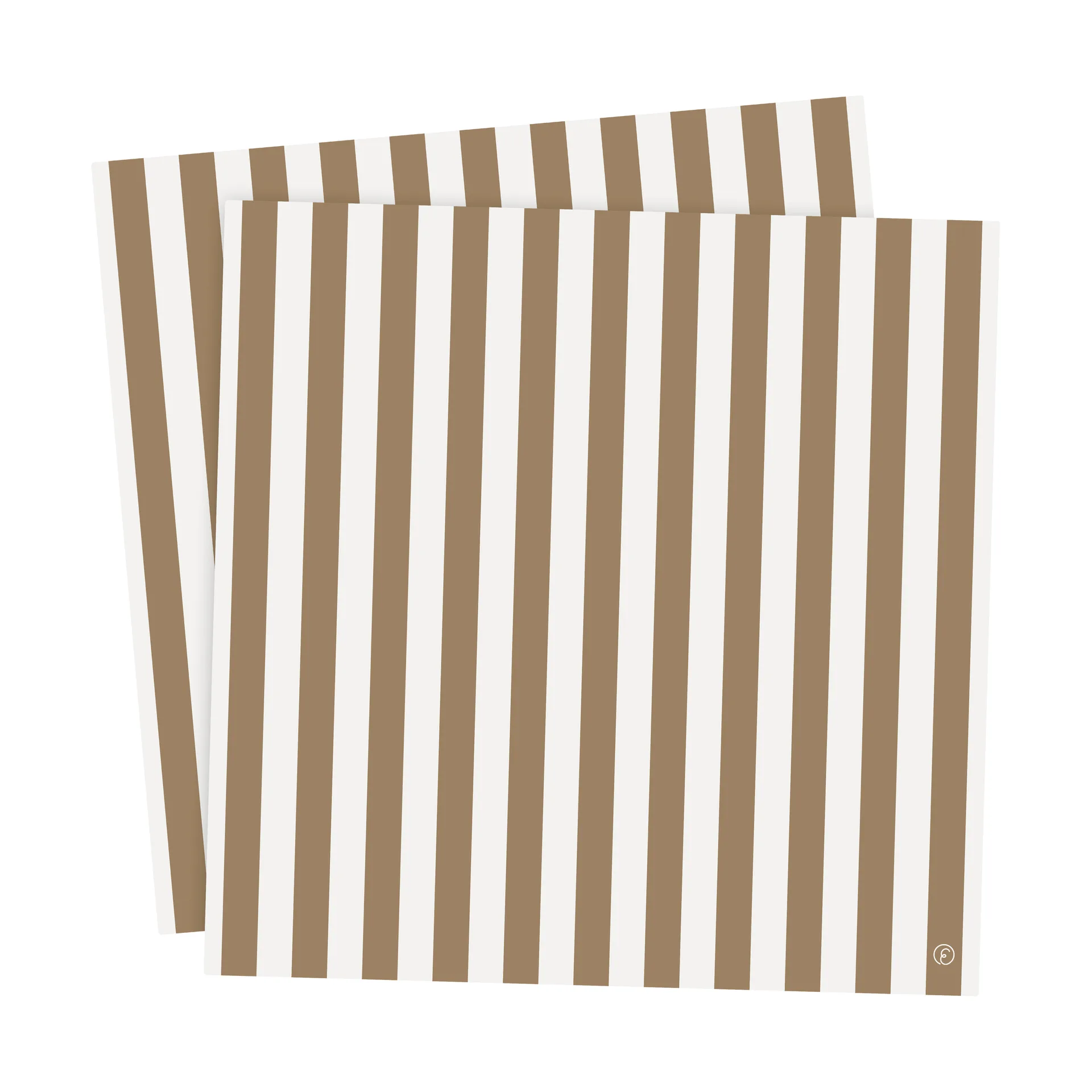 ERNST Serviette Ernst rayée cm lot de 20 Kola-blanc