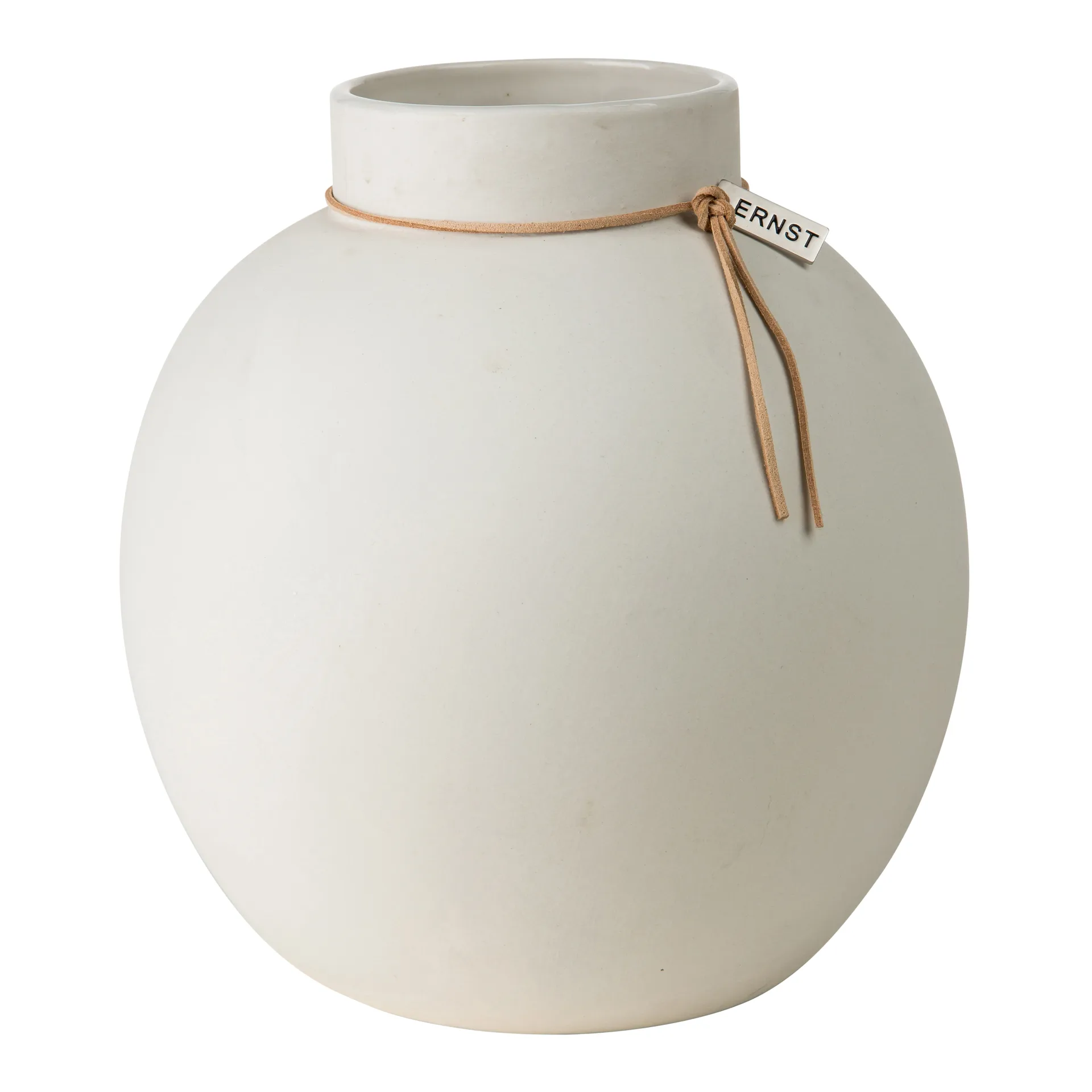 ERNST Vase en grès Ernst blanc — vue 4