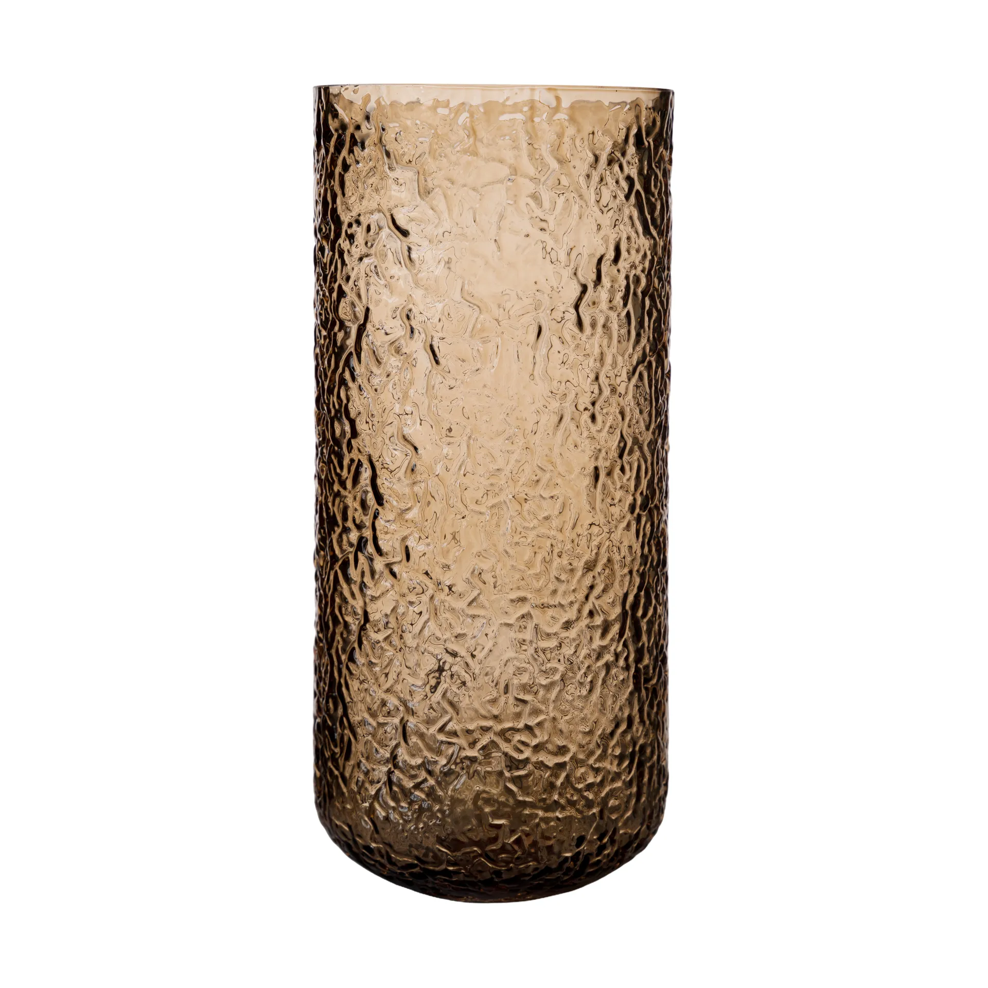 ERNST Vase/photophore à motif Ernst Ambre, Ø11x25 cm