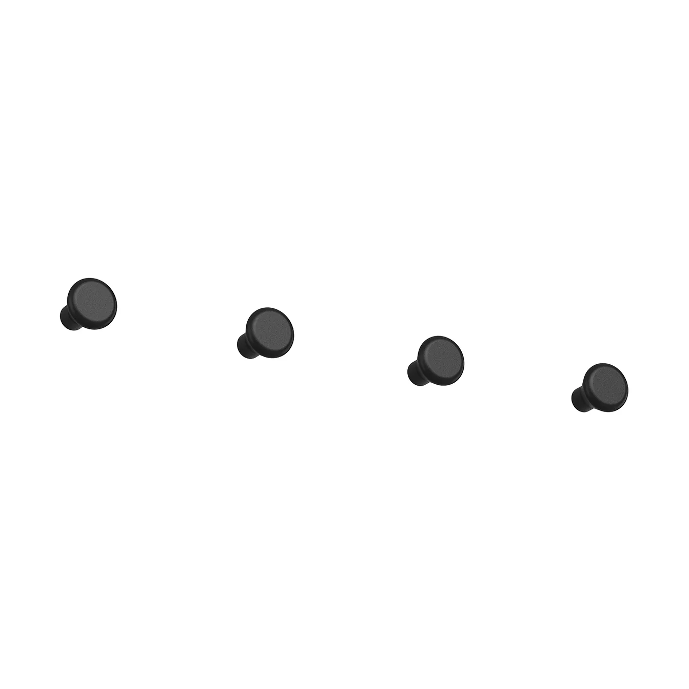 Essem Design Crochet petit Classic, lot de 4 Noir