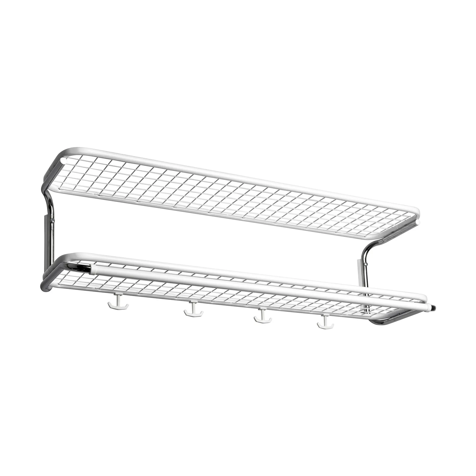 Essem Design Étagère à chapeaux Classic 650 blanc/chrome, 2 niveaux,