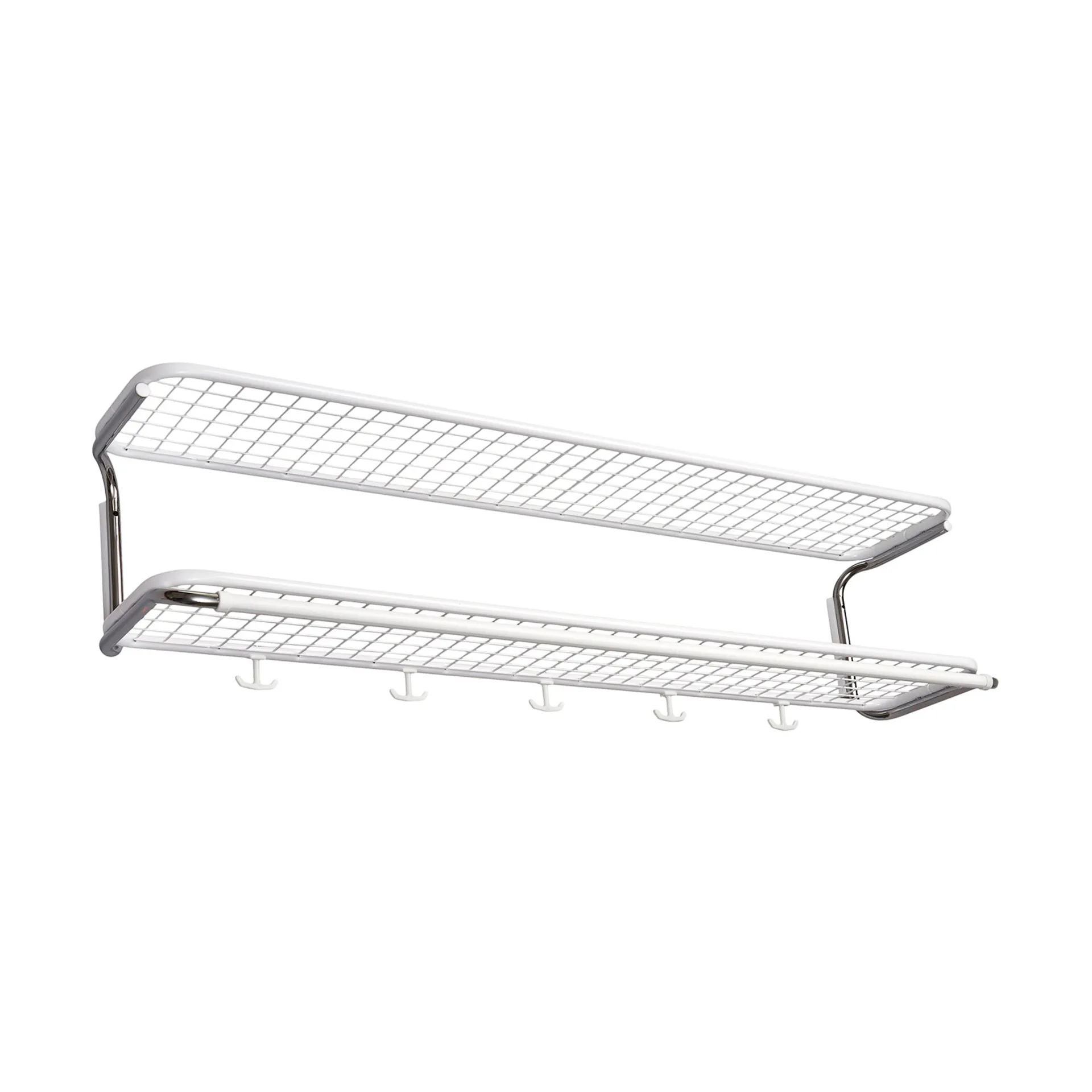 Essem Design Étagère à chapeaux Classic 650 blanc/chrome, 2 niveaux, — vue 4