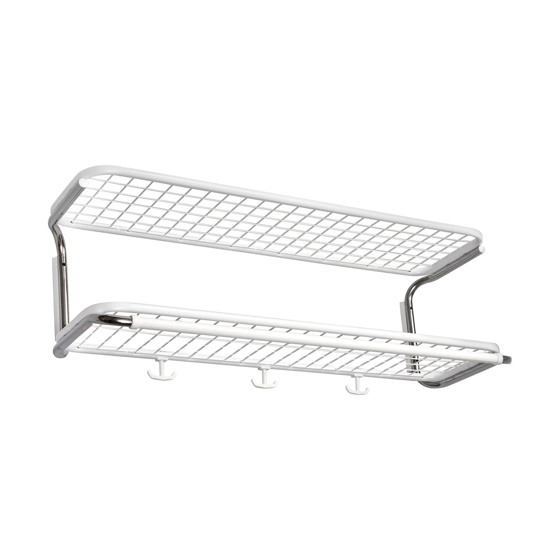 Essem Design Étagère à chapeaux Classic 650 blanc/chrome, 2 niveaux, — vue 7