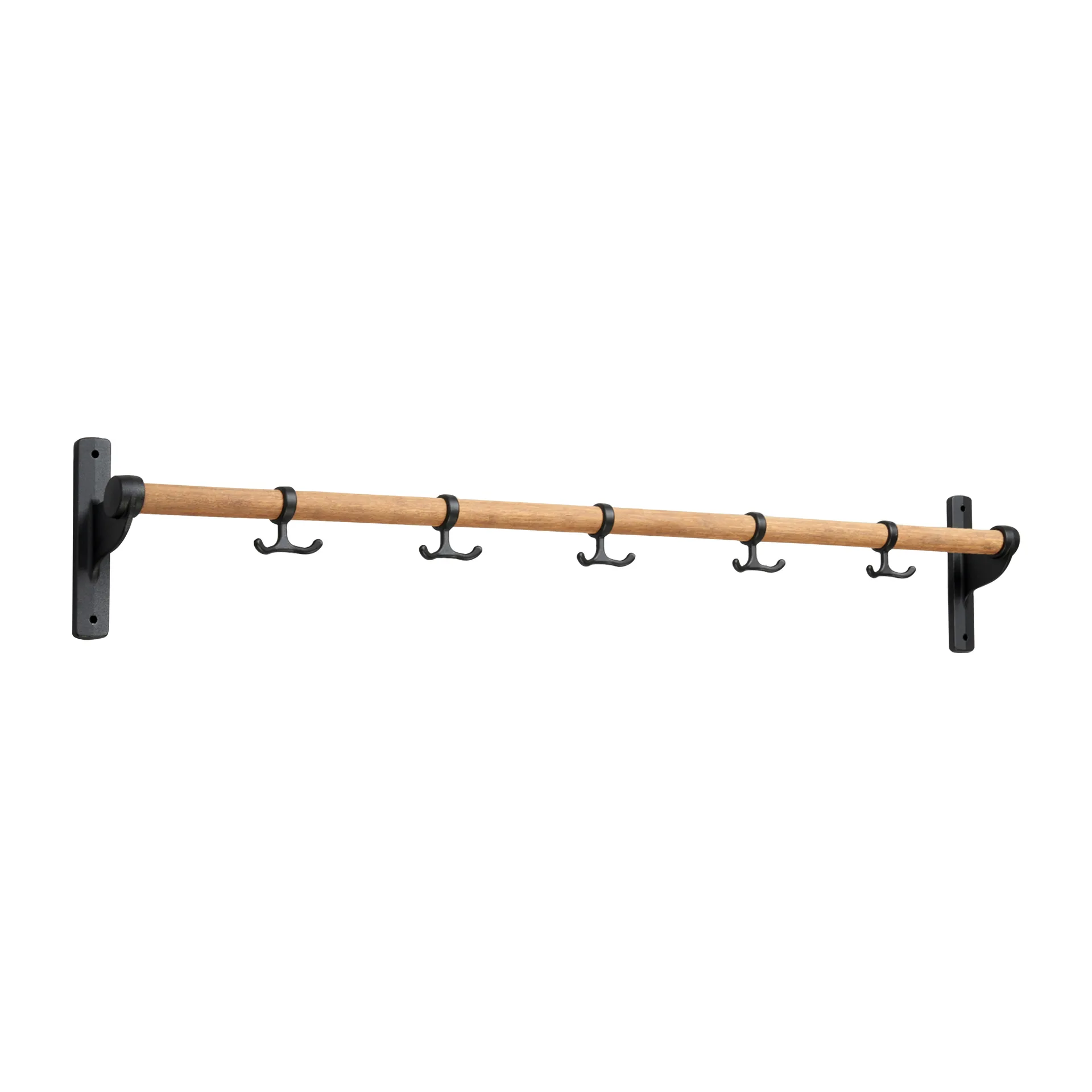 Essem Design Nostalgi knagerække 100 cm Bambus-Sort