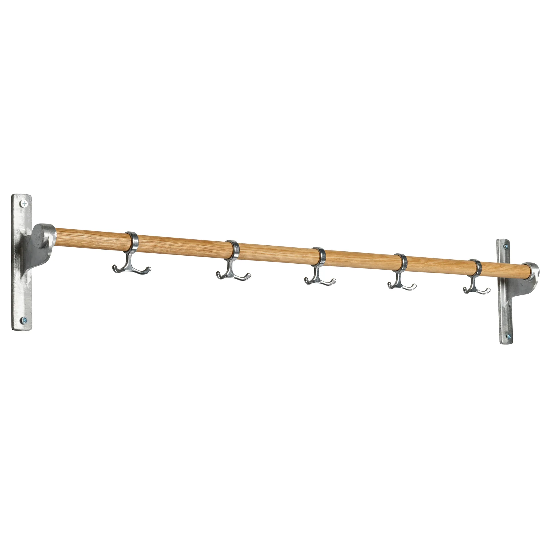 Essem Design Nostalgi knagerække 100 cm eg, aluminium