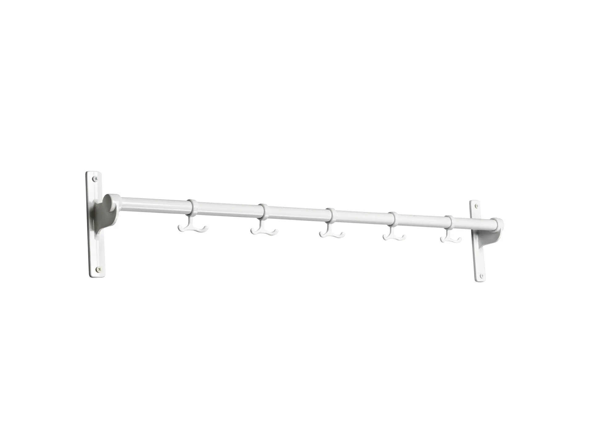 Essem Design Nostalgi knagerække 100 cm Hvid-aluminium