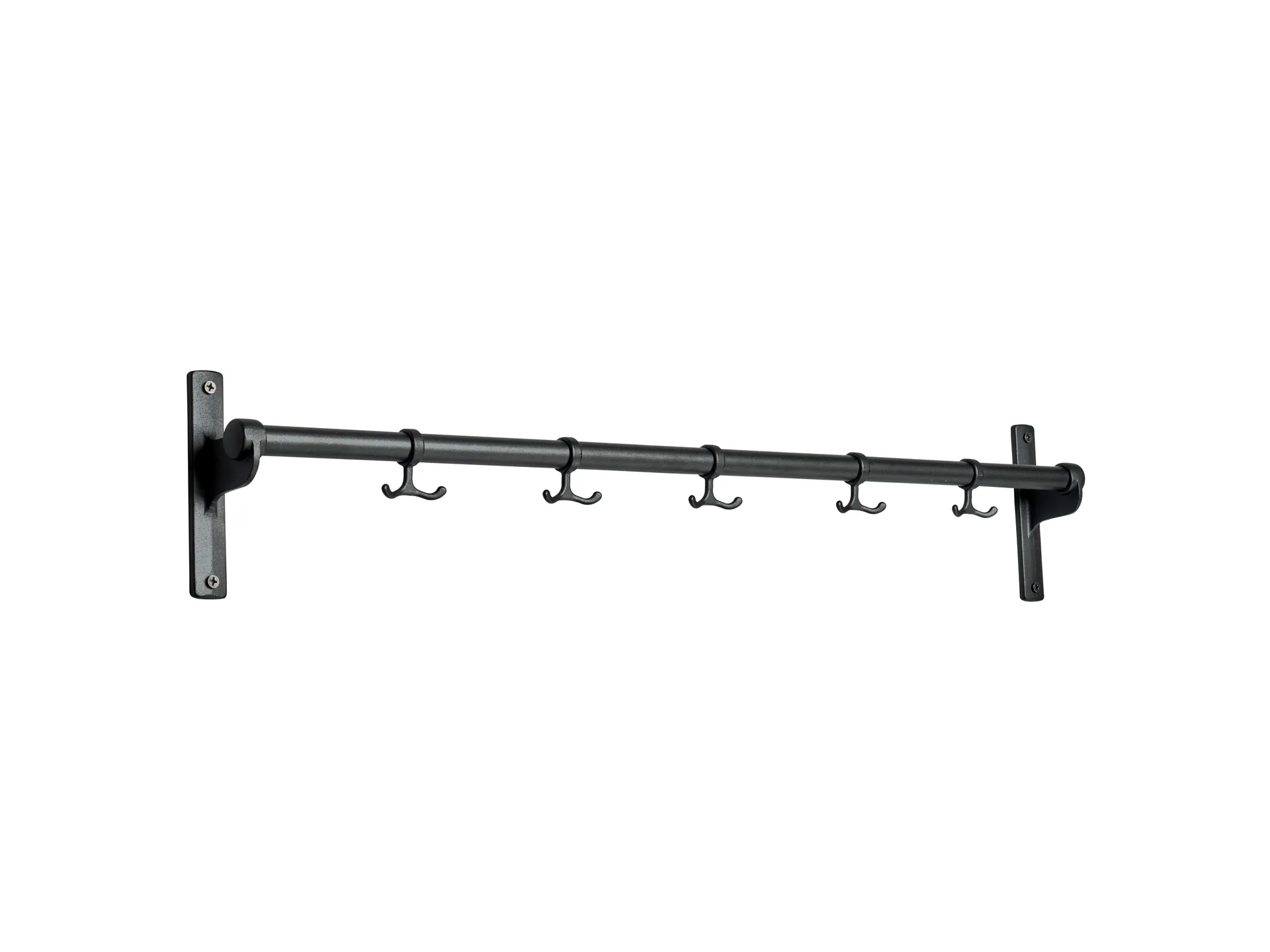 Essem Design Nostalgi knagerække 100 cm Sort-Aluminium billede