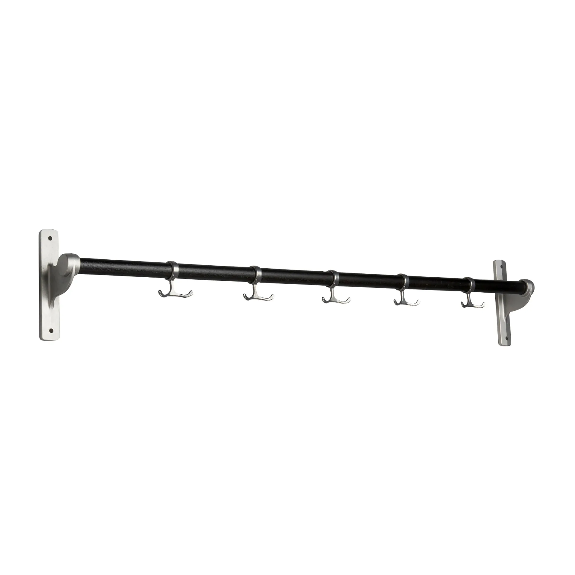 Essem Design Nostalgi knagerække 100 cm Sortbejdset eg/Aluminium