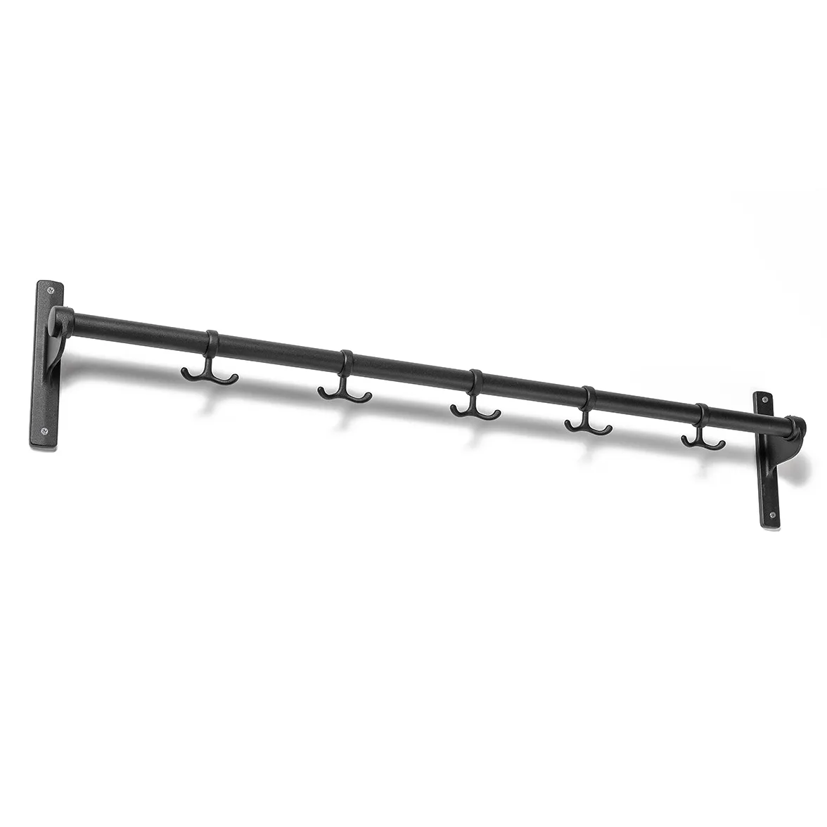 Essem Design Nostalgi knagerække 100 cm sort/sort