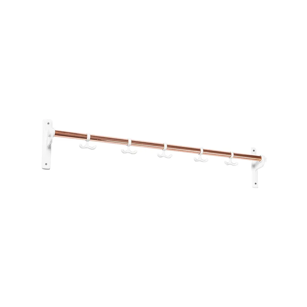 Essem Design Patère Nostalgi Cuivre, structure blanche