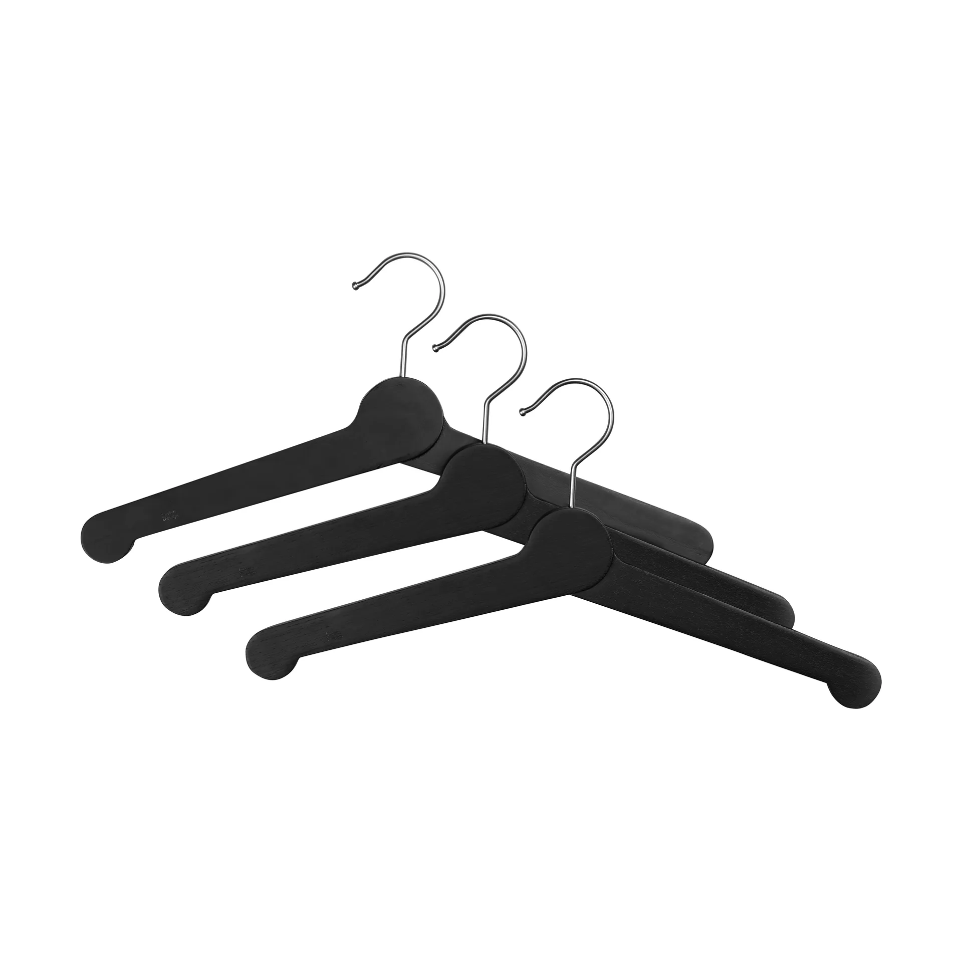 Essem Design Porte-manteau Nostalgi, 3 pièces Noir