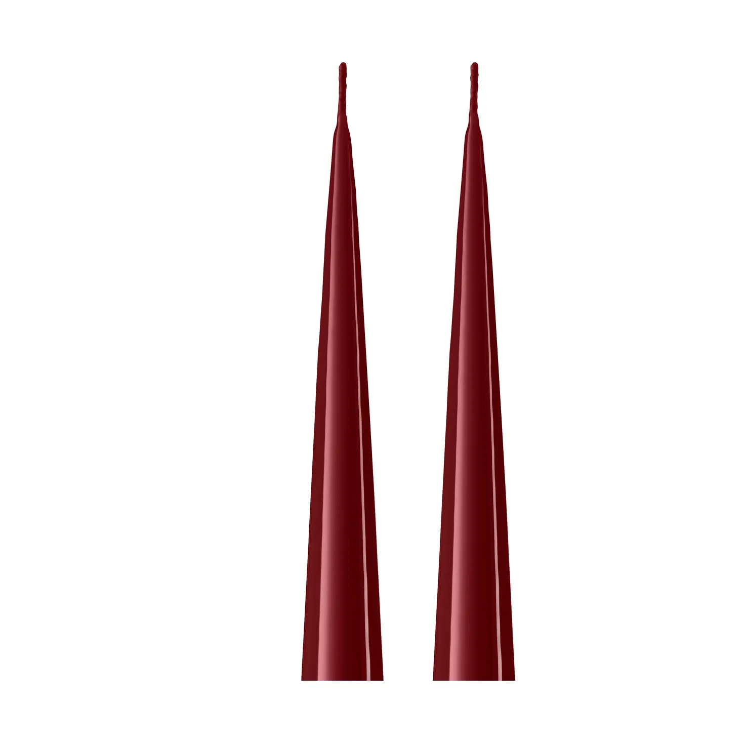 ester & erik Bougie cônique ester & erik Lot de 2 lacquées Deep wine 44/2