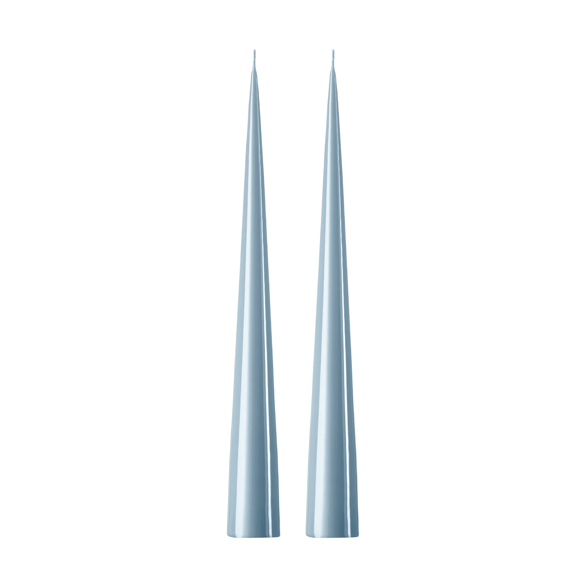 ester & erik Bougie cônique ester & erik Lot de 2 lacquées Dusty blue 83
