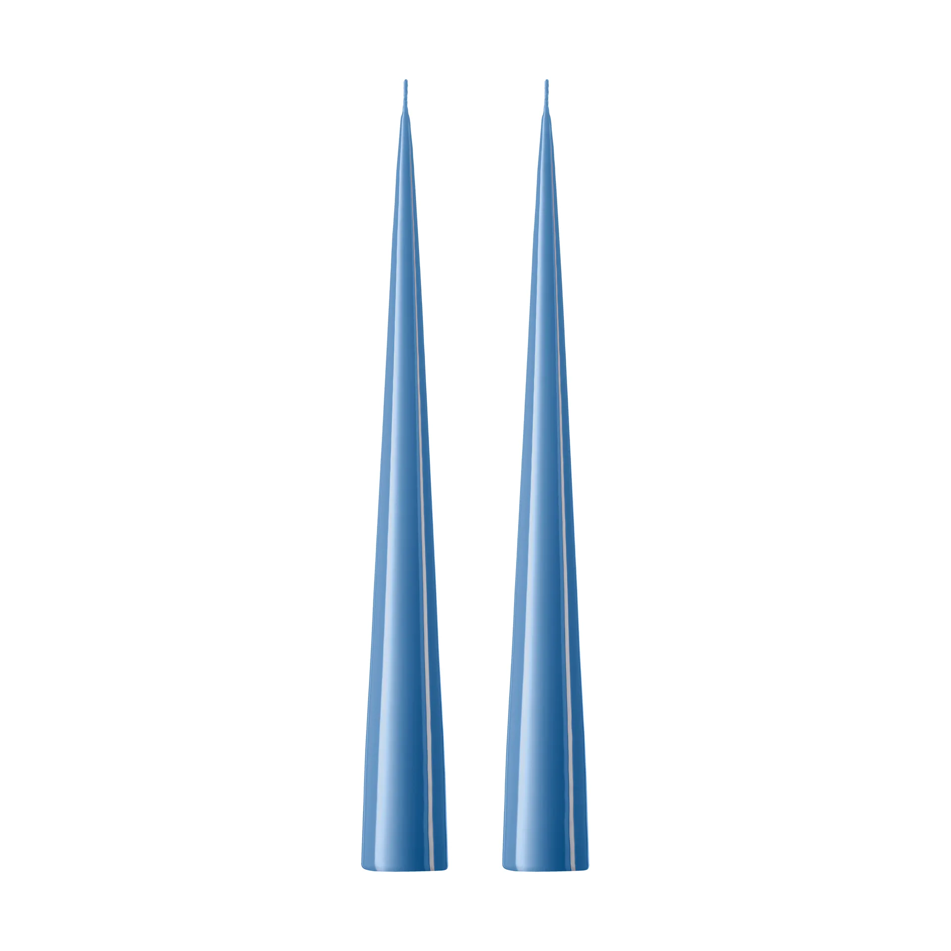 ester & erik Bougie cônique ester & erik Lot de 2 lacquées Moon blue 37