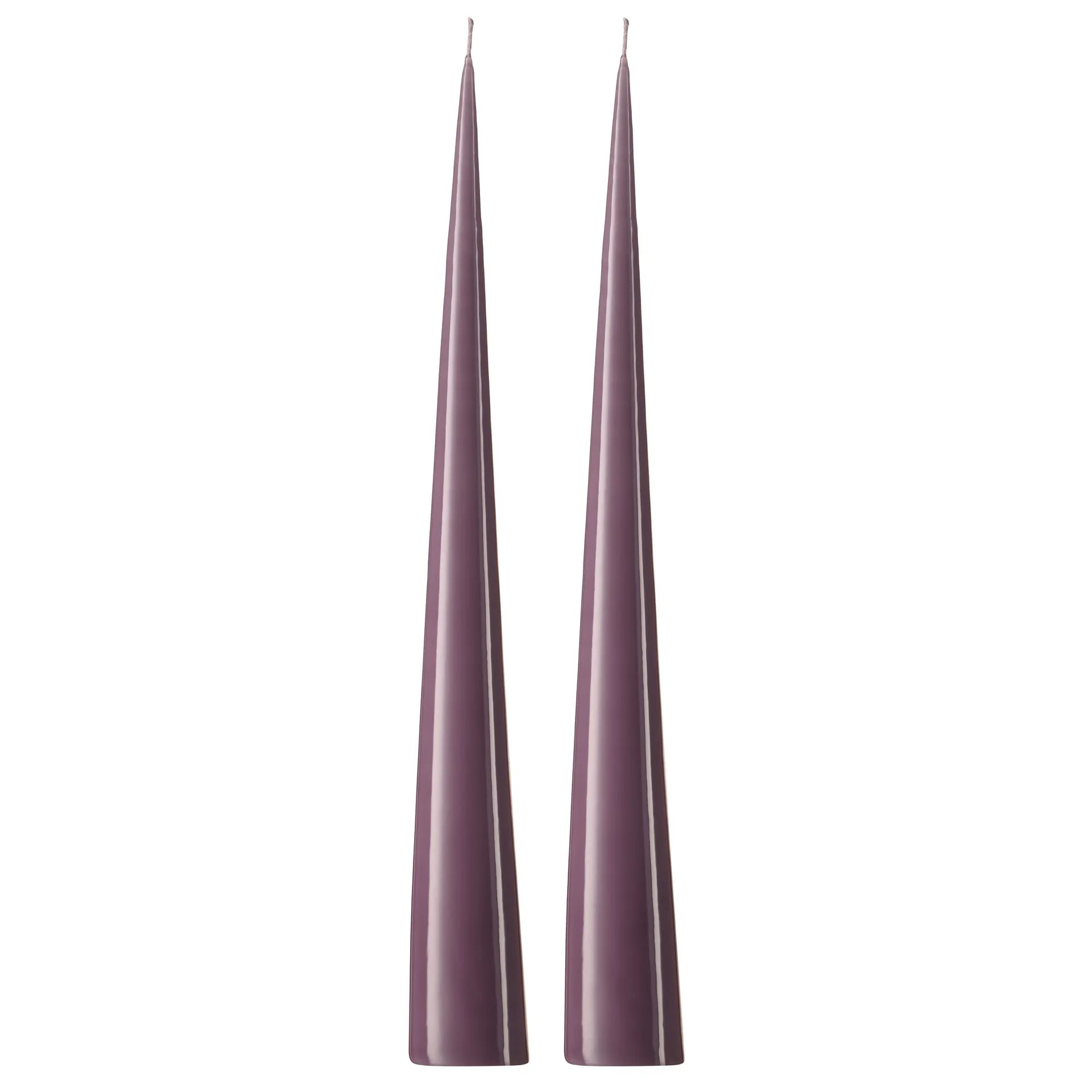 ester & erik Bougie cônique ester & erik Lot de 2 lacquées Muted mauve 42-0